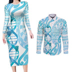 Personalised New Zealand Darts Couples Matching Long Sleeve Bodycon Dress and Long Sleeve Button Shirt Aotearoa Maori Its In My DNA White - Aussie Hoodie