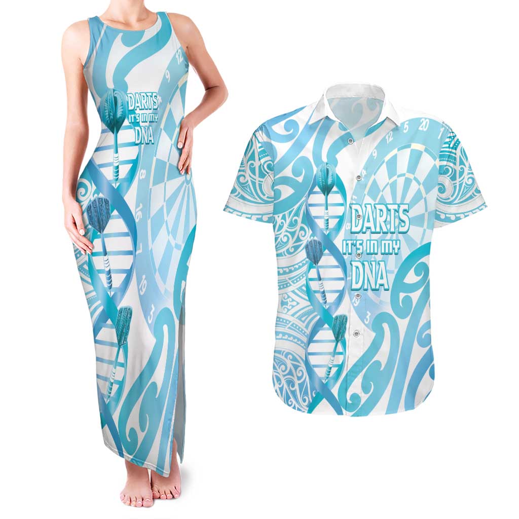 Personalised New Zealand Darts Couples Matching Tank Maxi Dress and Hawaiian Shirt Aotearoa Maori Its In My DNA White - Aussie Hoodie