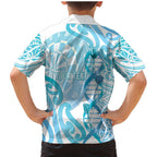 Personalised New Zealand Darts Family Matching Mermaid Dress and Hawaiian Shirt Aotearoa Maori Its In My DNA White - Aussie Hoodie