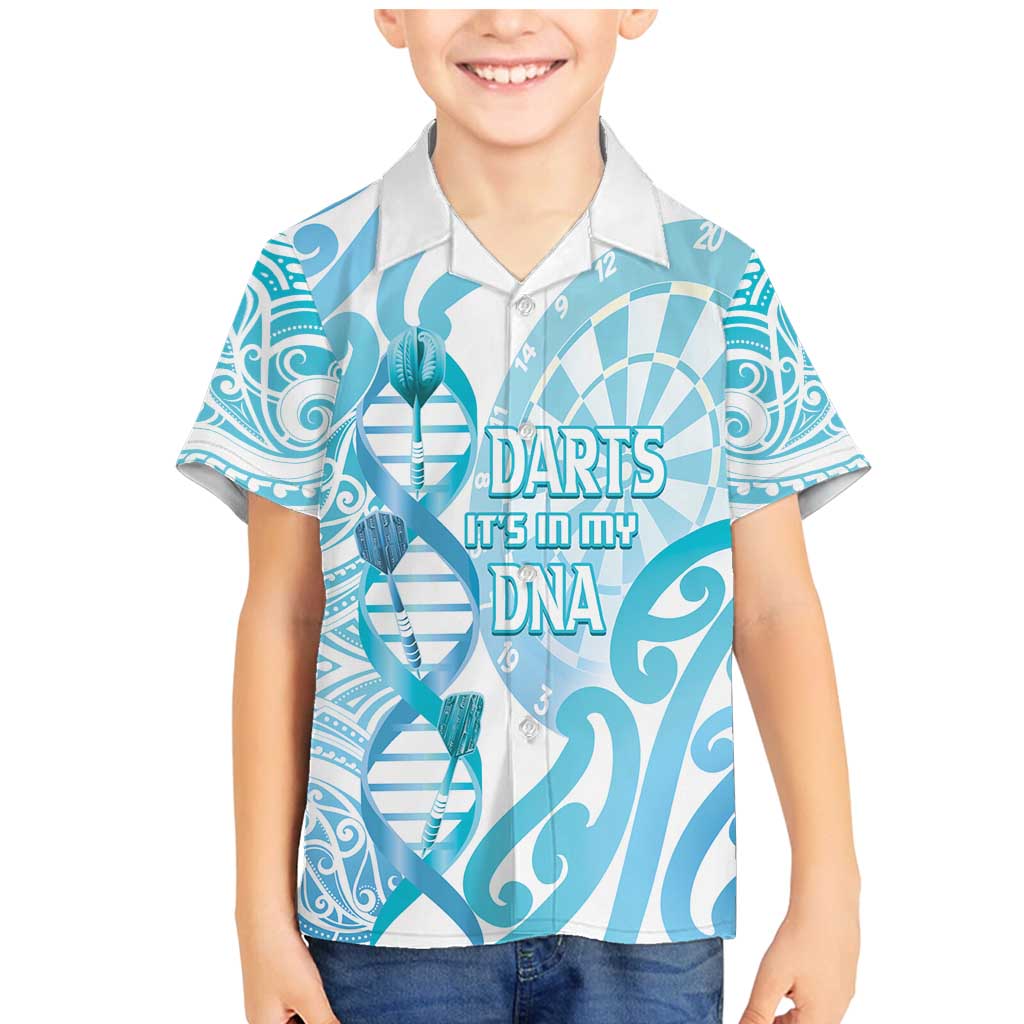 Personalised New Zealand Darts Family Matching Mermaid Dress and Hawaiian Shirt Aotearoa Maori Its In My DNA White - Aussie Hoodie