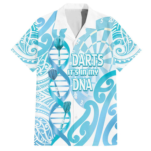 Personalised New Zealand Darts Family Matching Off The Shoulder Long Sleeve Dress and Hawaiian Shirt Aotearoa Maori Its In My DNA White - Aussie Hoodie