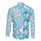 Personalised New Zealand Darts Family Matching Off Shoulder Maxi Dress and Hawaiian Shirt Aotearoa Maori Its In My DNA White - Aussie Hoodie