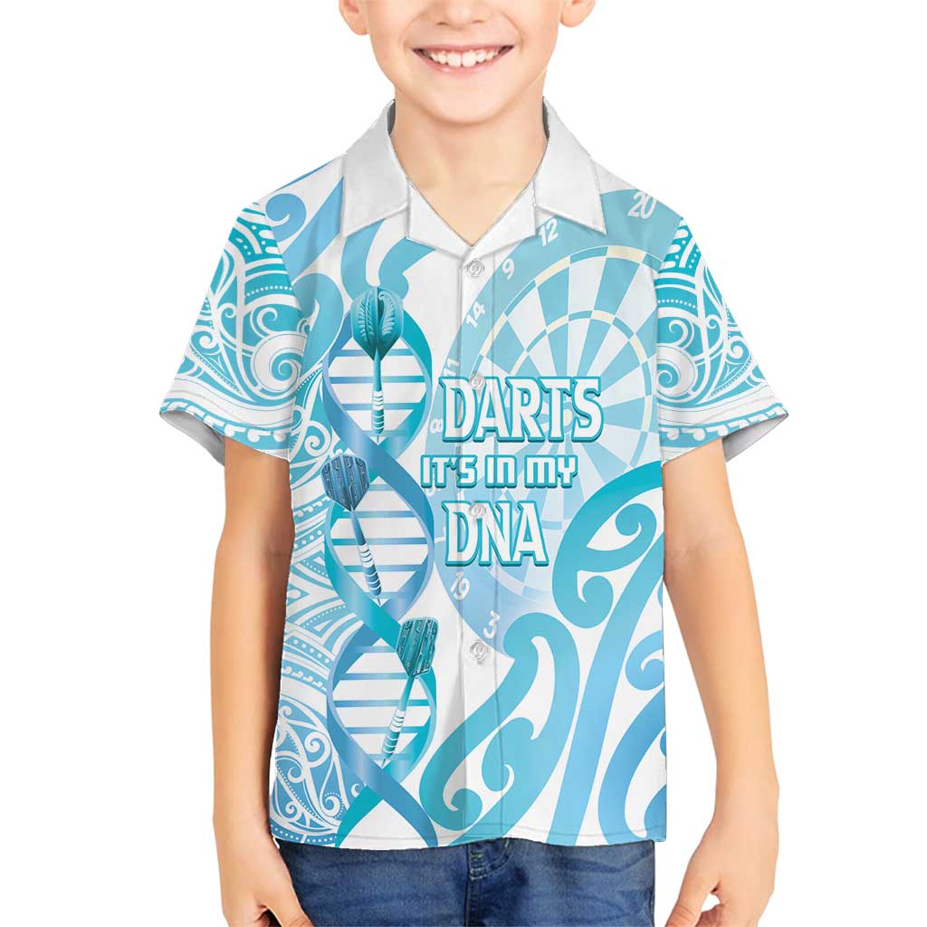 Personalised New Zealand Darts Family Matching Off Shoulder Maxi Dress and Hawaiian Shirt Aotearoa Maori Its In My DNA White - Aussie Hoodie
