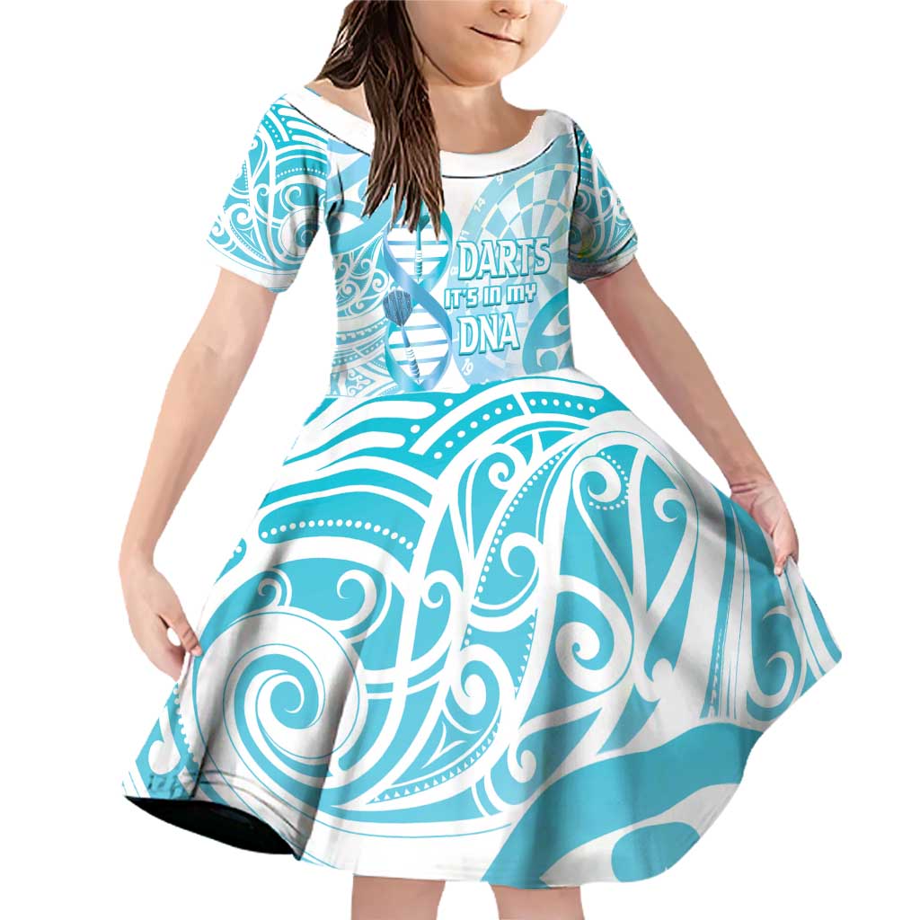 Personalised New Zealand Darts Family Matching Off Shoulder Short Dress and Hawaiian Shirt Aotearoa Maori Its In My DNA White - Aussie Hoodie