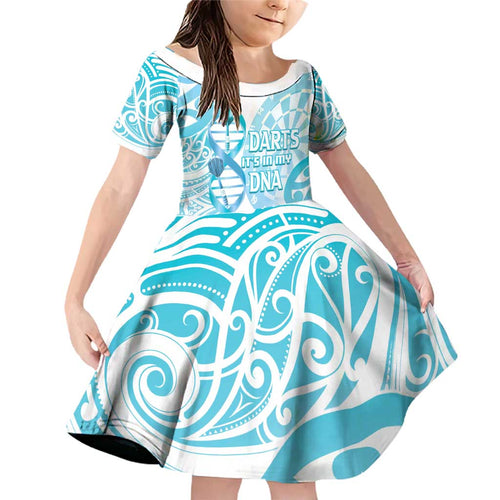 Personalised New Zealand Darts Family Matching Off Shoulder Short Dress and Hawaiian Shirt Aotearoa Maori Its In My DNA White - Aussie Hoodie