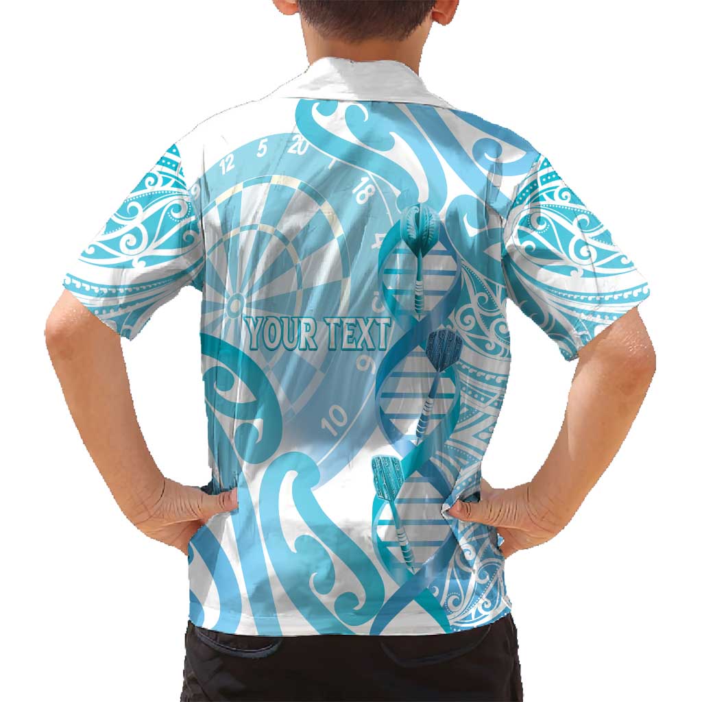 Personalised New Zealand Darts Family Matching Puletasi and Hawaiian Shirt Aotearoa Maori Its In My DNA White - Aussie Hoodie