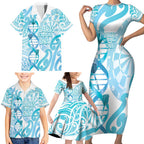 Personalised New Zealand Darts Family Matching Short Sleeve Bodycon Dress and Hawaiian Shirt Aotearoa Maori Its In My DNA White - Aussie Hoodie