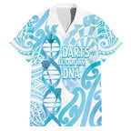 Personalised New Zealand Darts Family Matching Short Sleeve Bodycon Dress and Hawaiian Shirt Aotearoa Maori Its In My DNA White - Aussie Hoodie