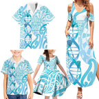 Personalised New Zealand Darts Family Matching Summer Maxi Dress and Hawaiian Shirt Aotearoa Maori Its In My DNA White - Aussie Hoodie