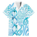 Personalised New Zealand Darts Family Matching Summer Maxi Dress and Hawaiian Shirt Aotearoa Maori Its In My DNA White - Aussie Hoodie