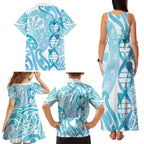 Personalised New Zealand Darts Family Matching Tank Maxi Dress and Hawaiian Shirt Aotearoa Maori Its In My DNA White - Aussie Hoodie