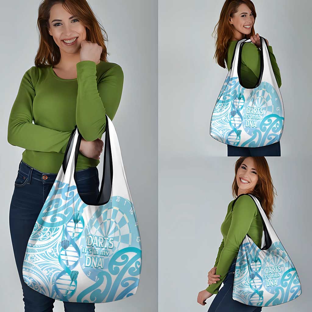 New Zealand Darts Grocery Bag Aotearoa Maori Its In My DNA White - Aussie Hoodie