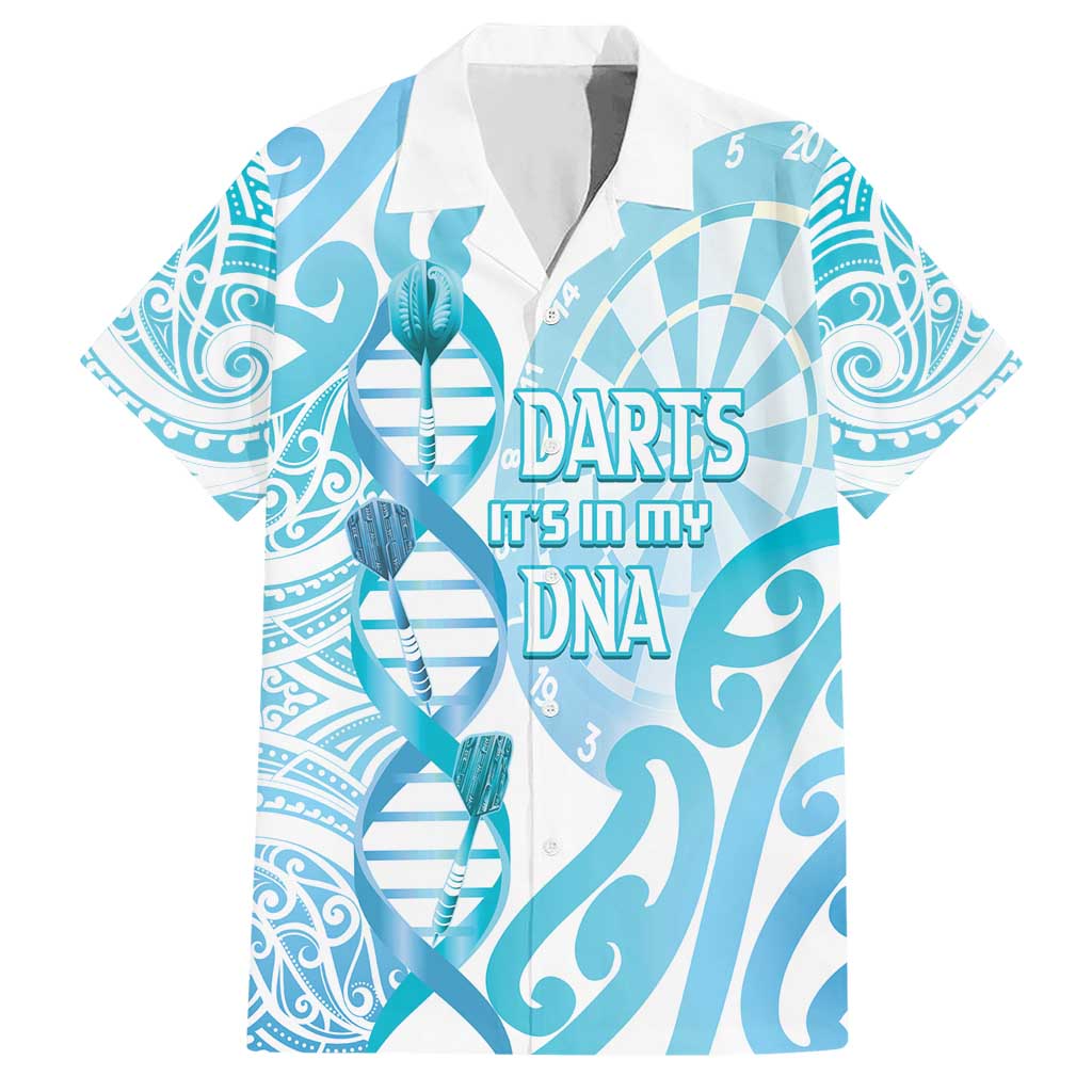 Personalised New Zealand Darts Hawaiian Shirt Aotearoa Maori Its In My DNA White - Aussie Hoodie