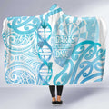 New Zealand Darts Hooded Blanket Aotearoa Maori Its In My DNA White - Aussie Hoodie