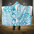 New Zealand Darts Hooded Blanket Aotearoa Maori Its In My DNA White - Aussie Hoodie