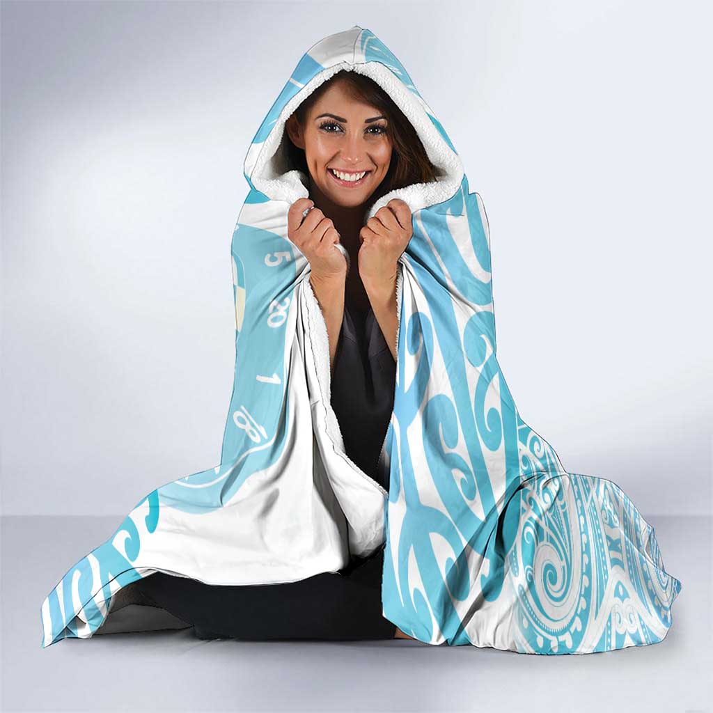 New Zealand Darts Hooded Blanket Aotearoa Maori Its In My DNA White - Aussie Hoodie