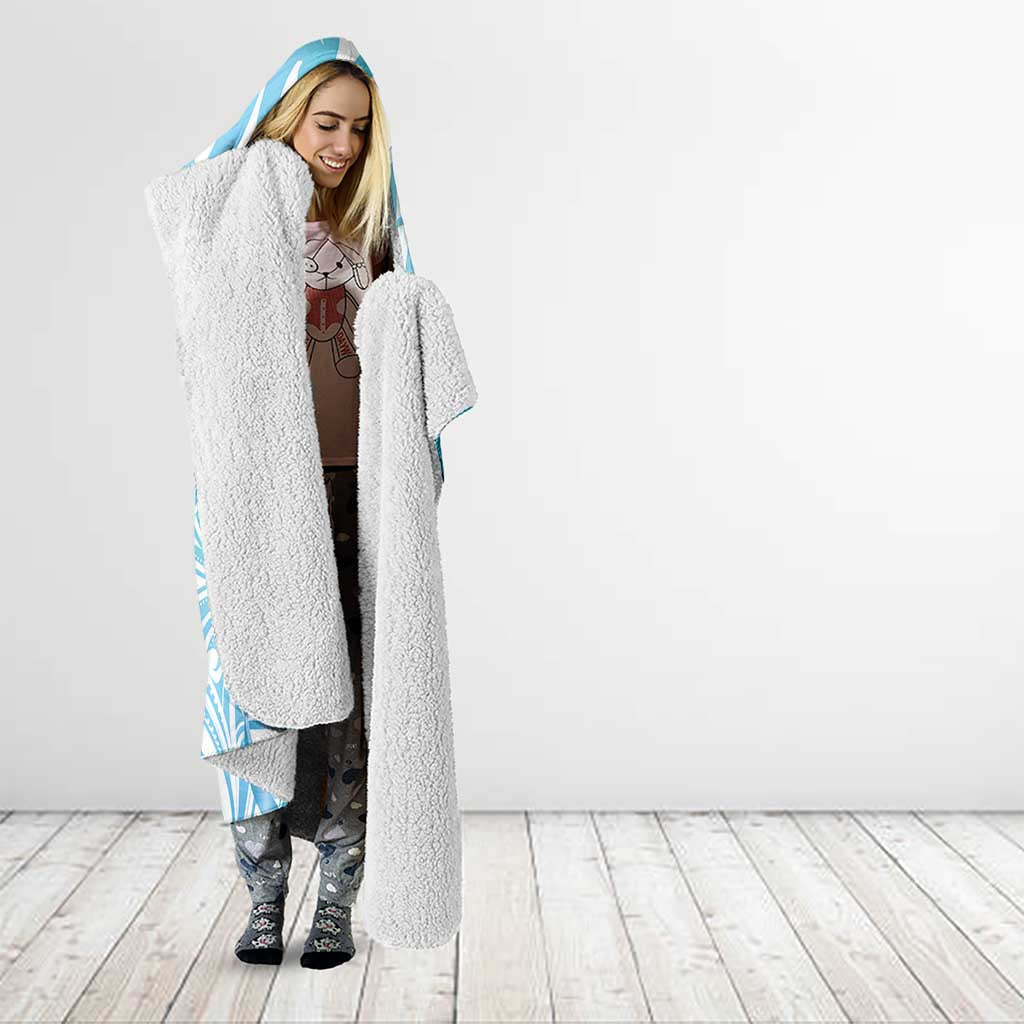 New Zealand Darts Hooded Blanket Aotearoa Maori Its In My DNA White - Aussie Hoodie