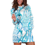 Personalised New Zealand Darts Hoodie Dress Aotearoa Maori Its In My DNA White - Aussie Hoodie