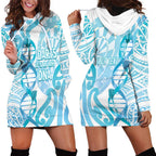 Personalised New Zealand Darts Hoodie Dress Aotearoa Maori Its In My DNA White - Aussie Hoodie