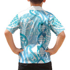 Personalised New Zealand Darts Kid Hawaiian Shirt Aotearoa Maori Its In My DNA White - Aussie Hoodie