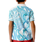 Personalised New Zealand Darts Kid Polo Shirt Aotearoa Maori Its In My DNA White - Aussie Hoodie