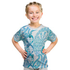 Personalised New Zealand Darts Kid T Shirt Aotearoa Maori Its In My DNA White - Aussie Hoodie