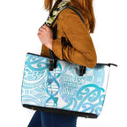 New Zealand Darts Leather Tote Bag Aotearoa Maori Its In My DNA White - Aussie Hoodie