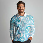 Personalised New Zealand Darts Long Sleeve Polo Shirt Aotearoa Maori Its In My DNA White - Aussie Hoodie