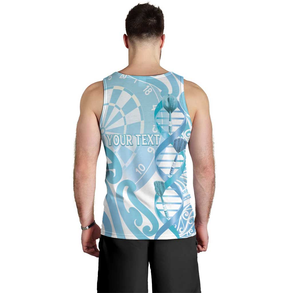 Personalised New Zealand Darts Men Tank Top Aotearoa Maori Its In My DNA White - Aussie Hoodie