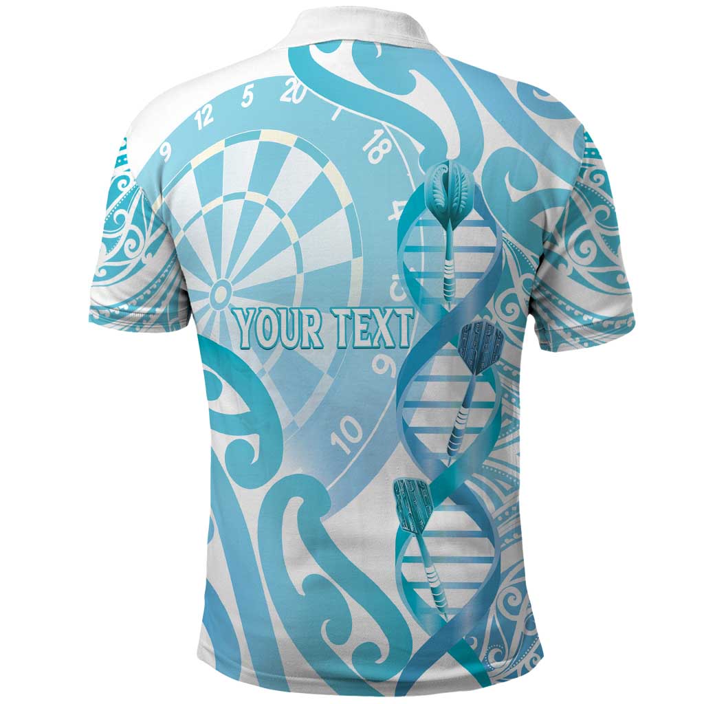 Personalised New Zealand Darts Polo Shirt Aotearoa Maori Its In My DNA White - Aussie Hoodie
