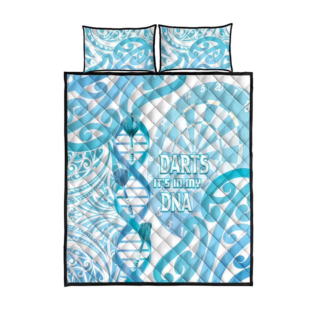 New Zealand Darts Quilt Bed Set Aotearoa Maori Its In My DNA White - Aussie Hoodie
