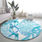 New Zealand Darts Round Carpet Aotearoa Maori Its In My DNA White - Aussie Hoodie