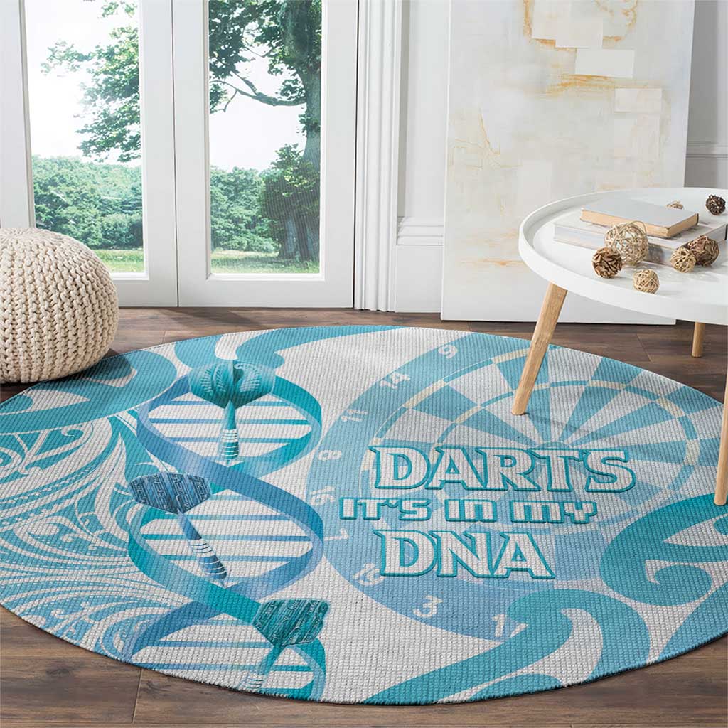New Zealand Darts Round Carpet Aotearoa Maori Its In My DNA White - Aussie Hoodie
