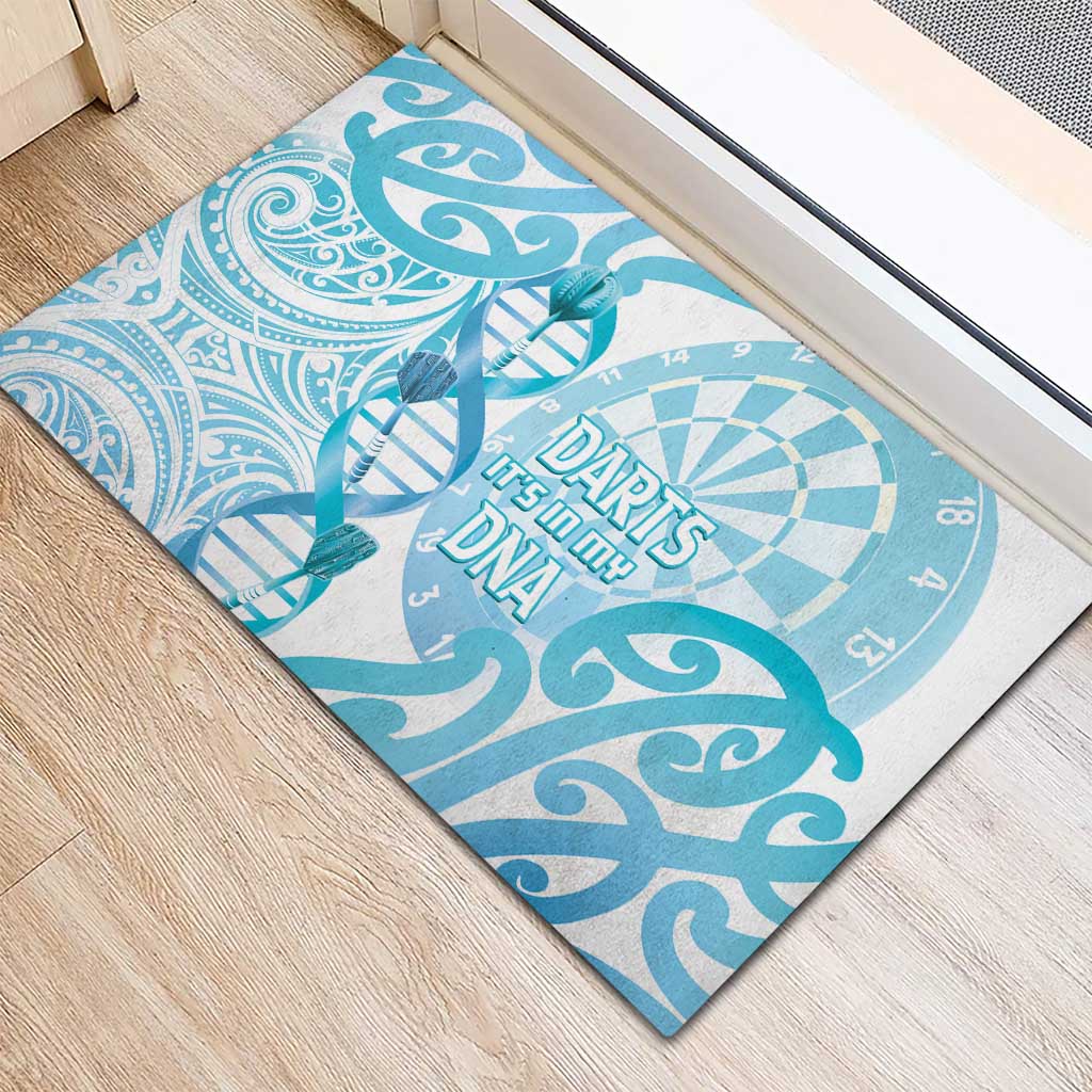 New Zealand Darts Rubber Doormat Aotearoa Maori Its In My DNA White - Aussie Hoodie