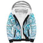 Personalised New Zealand Darts Sherpa Hoodie Aotearoa Maori Its In My DNA White - Aussie Hoodie
