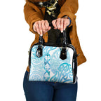 New Zealand Darts Shoulder Handbag Aotearoa Maori Its In My DNA White - Aussie Hoodie
