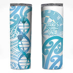 New Zealand Darts Skinny Tumbler Aotearoa Maori Its In My DNA White - Aussie Hoodie