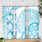 New Zealand Darts Skinny Tumbler Aotearoa Maori Its In My DNA White - Aussie Hoodie