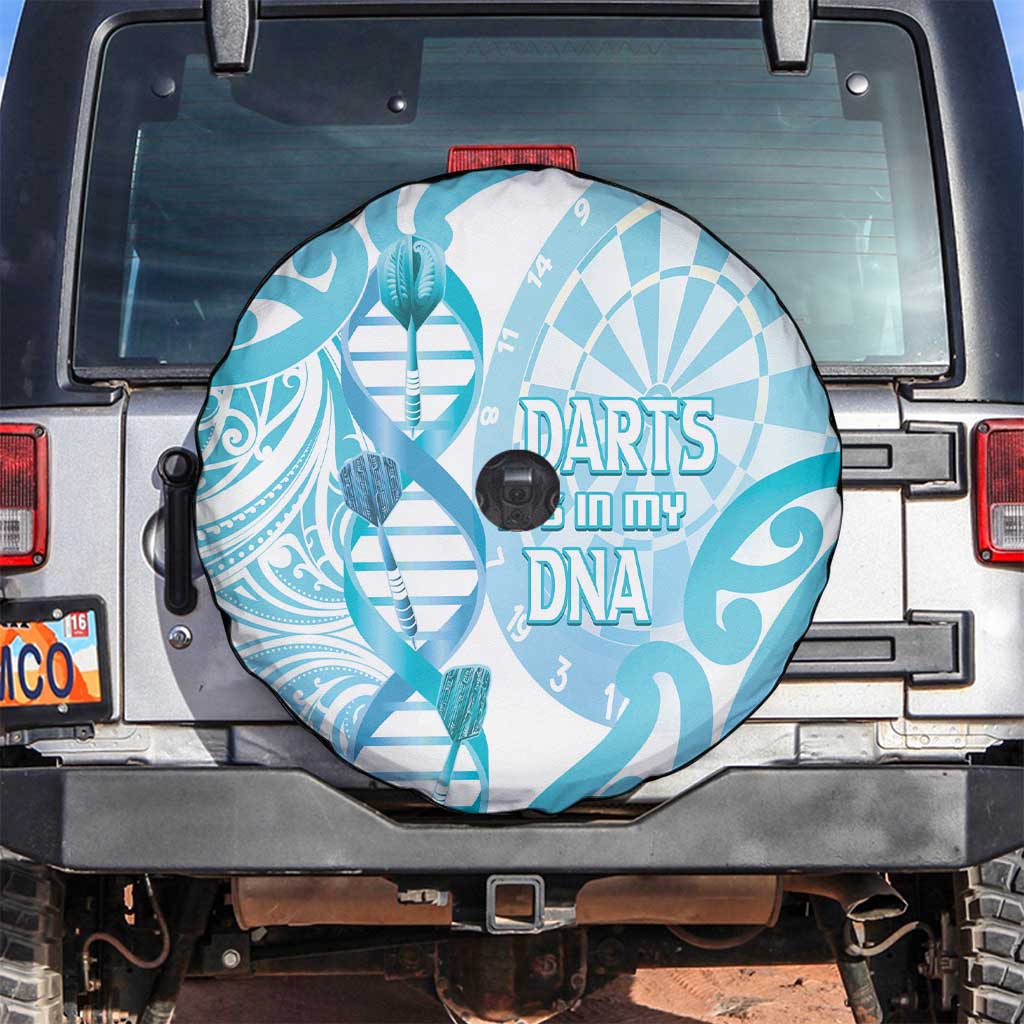New Zealand Darts Spare Tire Cover Aotearoa Maori Its In My DNA White - Aussie Hoodie