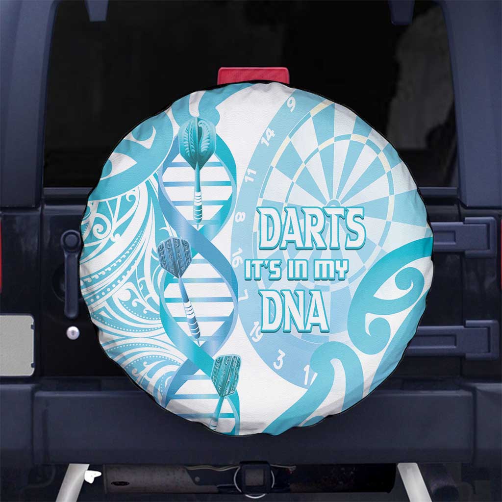 New Zealand Darts Spare Tire Cover Aotearoa Maori Its In My DNA White - Aussie Hoodie