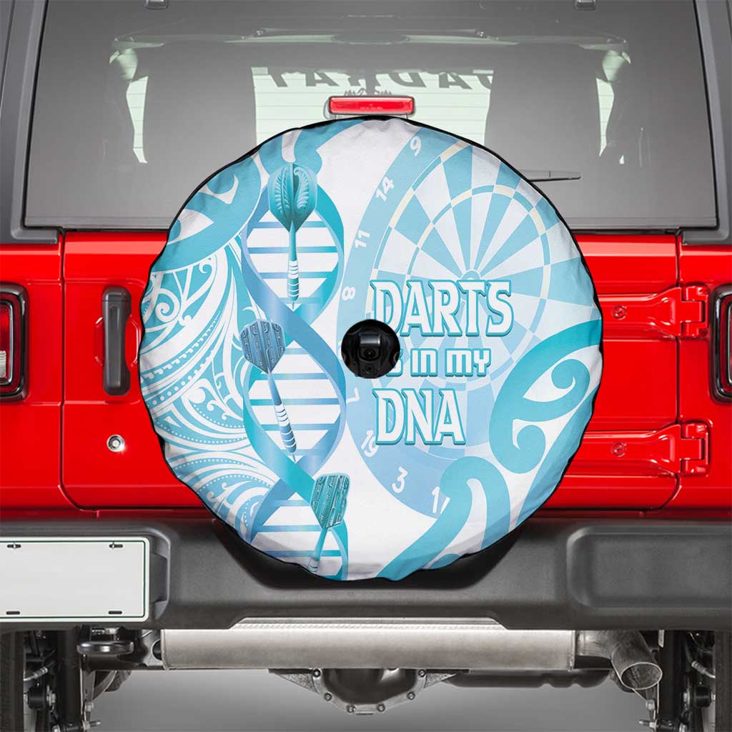 New Zealand Darts Spare Tire Cover Aotearoa Maori Its In My DNA White - Aussie Hoodie