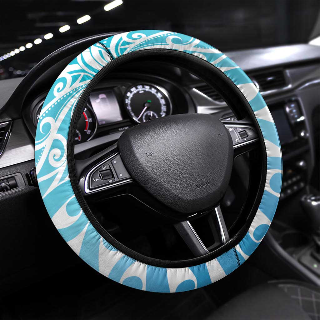 New Zealand Darts Steering Wheel Cover Aotearoa Maori Its In My DNA White - Aussie Hoodie