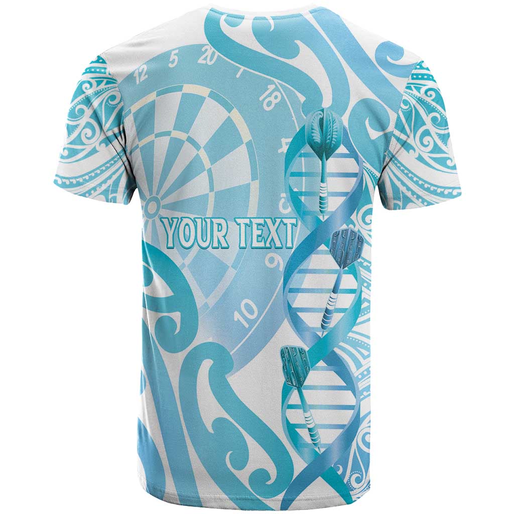 Personalised New Zealand Darts T Shirt Aotearoa Maori Its In My DNA White - Aussie Hoodie