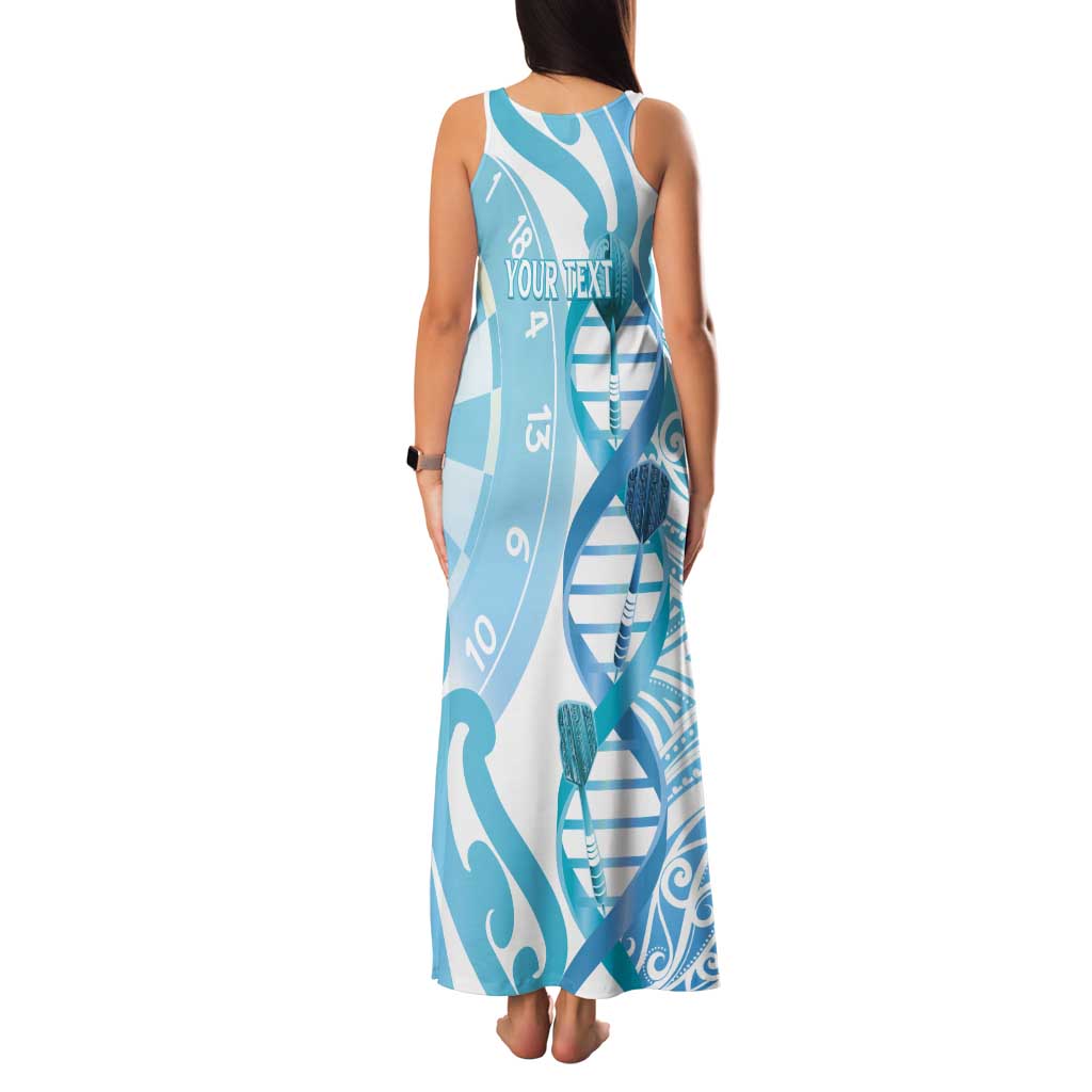 Personalised New Zealand Darts Tank Maxi Dress Aotearoa Maori Its In My DNA White - Aussie Hoodie