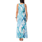 Personalised New Zealand Darts Tank Maxi Dress Aotearoa Maori Its In My DNA White - Aussie Hoodie