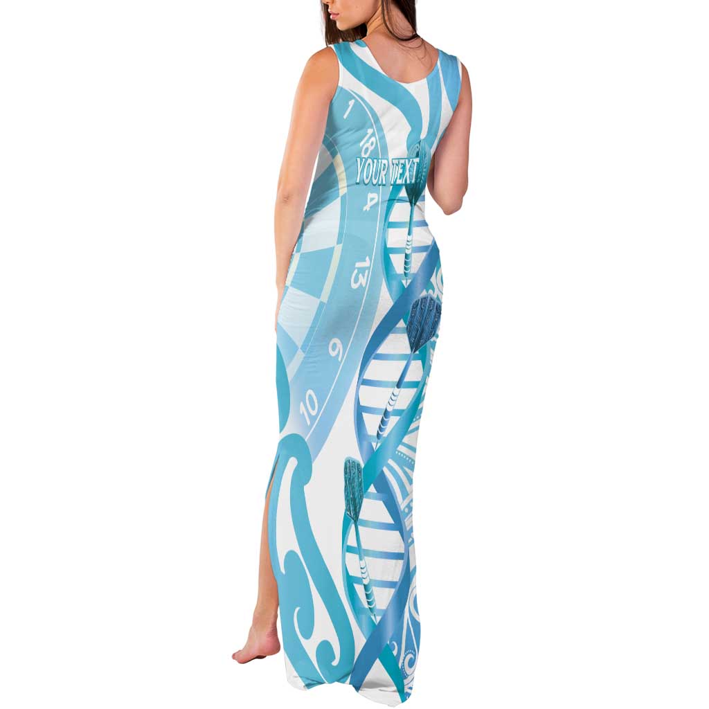 Personalised New Zealand Darts Tank Maxi Dress Aotearoa Maori Its In My DNA White - Aussie Hoodie