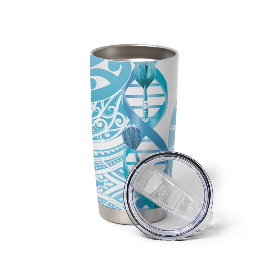 New Zealand Darts Tumbler Cup Aotearoa Maori Its In My DNA White - Aussie Hoodie