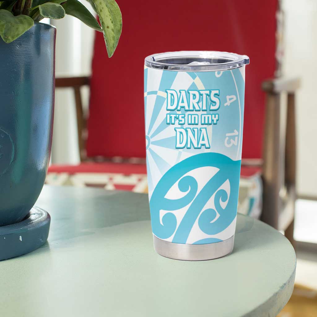 New Zealand Darts Tumbler Cup Aotearoa Maori Its In My DNA White - Aussie Hoodie