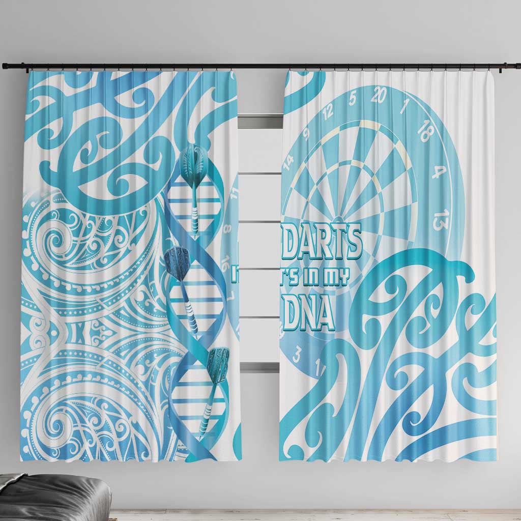 New Zealand Darts Window Curtain Aotearoa Maori Its In My DNA White - Aussie Hoodie