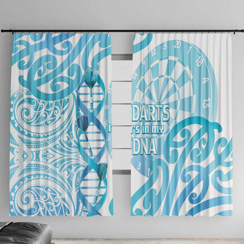 New Zealand Darts Window Curtain Aotearoa Maori Its In My DNA White - Aussie Hoodie